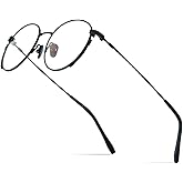 FONEX Titanium Glasses Frame Men,Vintage Retro Round Ultralight Optical Eyeglasses Women Eyewear F85719