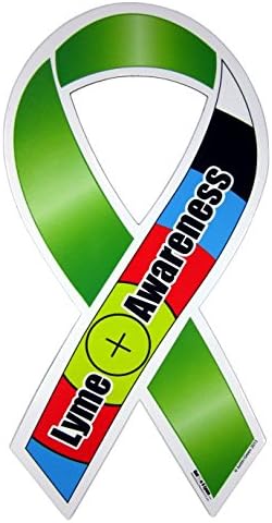 Lyme Disease Awareness Ribbon Car Magnet - 4 x 8 inch