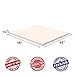 Dream Solutions USA Upholstery Visco Memory Foam Square Sheet- 3.5 lb High Density 1/2