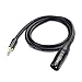Cable Matters 3.5mm to XLR Cable - 3ft, Male to Male XLR to 1/8 Inch Cable, Compatible with iPod, MP3 Player, Laptop, Voice Recorder, and More, Black – Not for Microphone Use