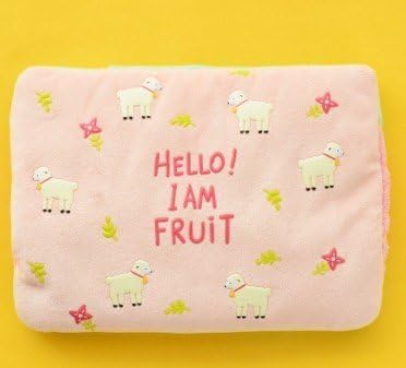 cartoon pink sheep pattern plush hot water bag charging electric hot water bag Pink