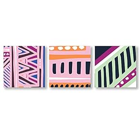 Creative Pattern Home Artwork for Living Room Bedroom x3 Panels
