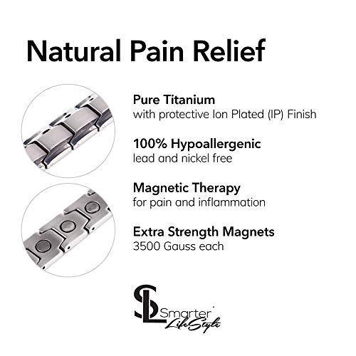 Elegant Titanium Therapy Bracelet Pain Relief for Arthritis