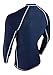 Rash Guard for Men – USA Made Compression, Workout & UV Sun Protection Shirt (Navy Blue XL)