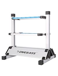 Uno bajo caña de pescar Rack Metal Aleación de aluminio Organizador de cañas de pescar Portacañas de pesca portátil para todo tipo caña de pescar, Sostiene hasta 24 cañas