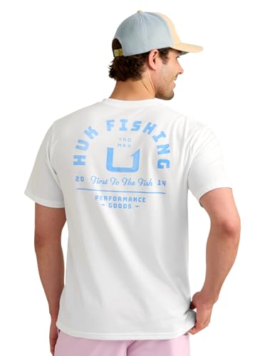 HUK Mens Short Sleeve Performance Tee, Fishing T-Shirt for Men, Huk Fishing - W…