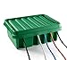 SOCKiTBOX - The Original Weatherproof Connection Box - Indoor & Outdoor Electrical Power Cord Enclosure for Timers, Extension Cables, Reels, Transformers, Power Strips, Lights & Tools - Large - Green primary