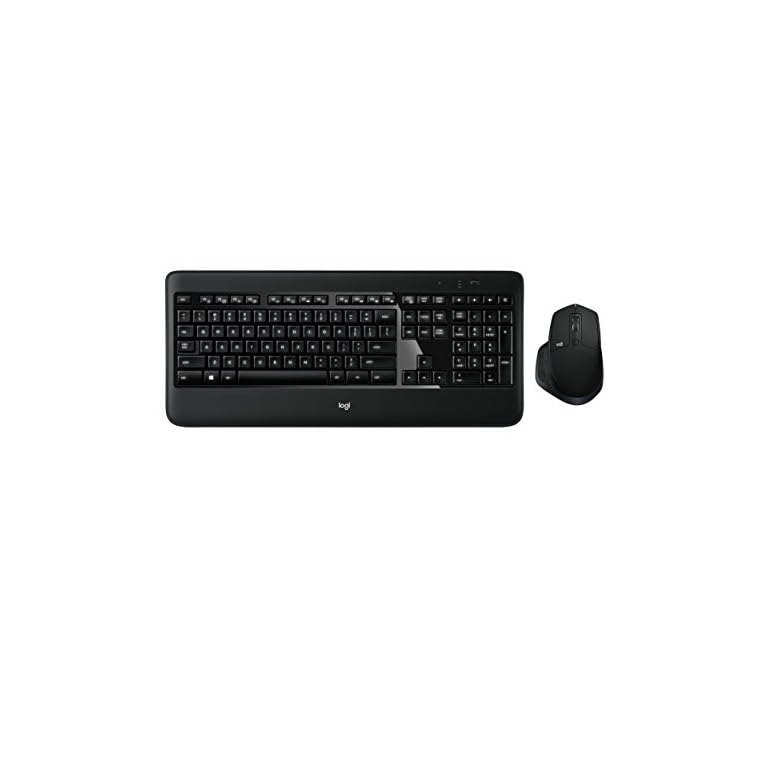 Logitech MX900 Performance Premium Backlit Keyboard and MX Master Mouse Combo , Black