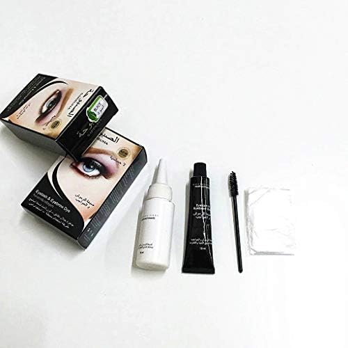 bsllboU-Universal Eyelashes Eyebrow Beard Mustache Hair Dye Paste,Brow Lashes Comb Brush Set Male Female Beauty Tools (Black)