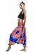 Harem Pants Unisex Dashiki Jumpsuit Harem Pants for Men & Women in Blue