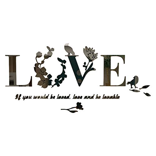 image for Iusun Christmas Decoration Iusun Christmas Leaf LOVE Removable 3D Wall