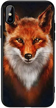 2020 Phone Case iPhone X XR 8 7 10 6 6s XS Max Glass Animal Cover Case iPhone 7 8 X 6 6 S Plus XR Luxury Case Coque (Fox iPhone 8 Plus + 7 Plus)