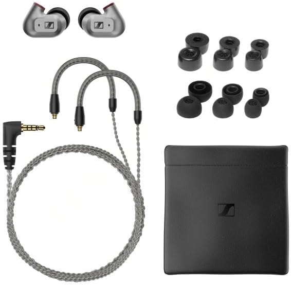IE 200 Audiophile Audiophile Stereo Wired: auscultadores intra-auriculares com fios com som claro e superior de alta fidelidade, voz realista e graves potentes - prateados