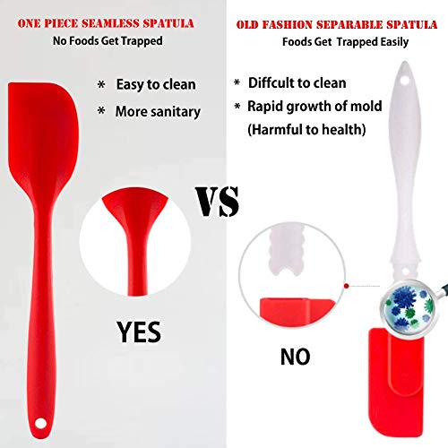 Heat Resistant Silicone Spatula,BPA Free & 480°F OnePiece Design Non
