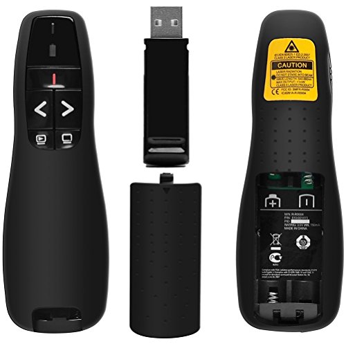 LAKA Wireless Presenter,Support hyperlinks RF 2.4GHz PowerPoint Clicker Presentation, Remote Control PPT Pointer Clicker Flip Pen - Thumbnail 2