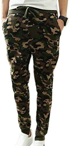 Rita.MK Men's Camouflage Jogging Pants Harem Sweatpants Casual Pants