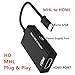 Kingm MHL HDMI Adapter, Micro USB to HDMI Adapter, MHL to HDMI HDTV Adapter, HDMI Phone Adapter, MHL to HDMI, MHL to HDMI HDTV Converter Cable
