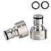 Ball Lock Keg Coupler Adapters-Sankey Keg to Ball Lock Quick Disconnect Conversion Kit，Stainless Steel 5/8 Thread Keg Coupler Adapter Gas Post & Liquid Post Keg Fittings for A,D,G,S,U Type Keg Coupler