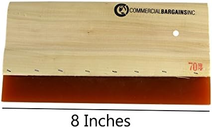 8" Silk Screen Printing Squeegee Single Durometer Ink Scraper With Drill Hole