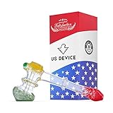 Glass Water Hammer Bub 5.5 inch Yellow Green Red Smoking Device