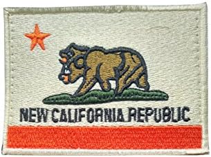 Yanan New California Republic Flag Shoulder Emblem Fallout Uniform Cosplay Velcro Patch,1pcs