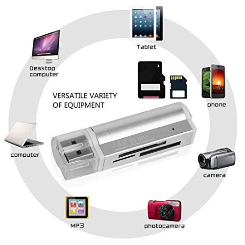 Universal All in one Mini Multi in One Memory Card Reader Mini Phone Extension Headers Micro USB OTG Adapter