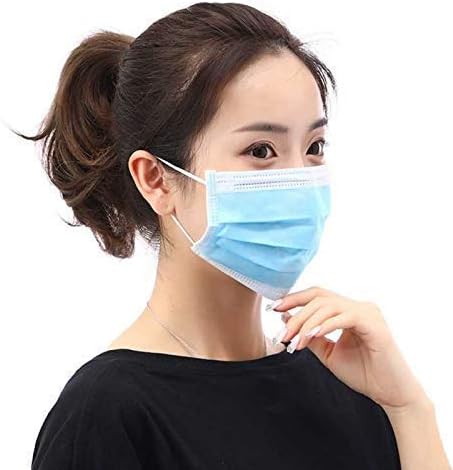 Vachan Creation 50 Pcs Disposable Surgical Air Polution Mask Face Mask,Medical and Surgical Disposable Face Mask with Non Woven,Elastic Ear-Loop