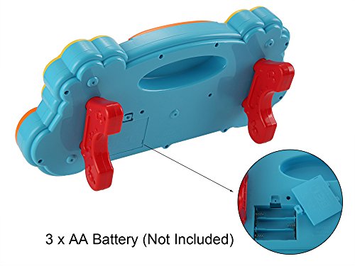 Funmily Baby Piano Play Keyboard Drums Educational Musical Toys with Light (Blue) - Thumbnail 3