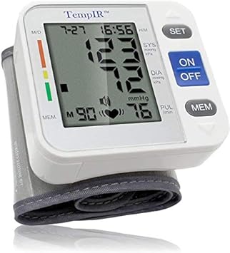Poignet Tensiometre Electronique Moniteur De Pression Arterielle Numerique Avec Detecteur De Frequence Cardiaque Et Irregulier Battement De Coeur Tempir Vendeur Britannique Professionnel Garantie Amazon Fr Hygiasne Et Soins Du Corps