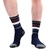 Hiking Crew Socks for Men, MEIKAN Stripe Cotton Fashion Athletic Socks 1, 3, 4, 7 Pack