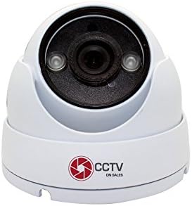 Dome Security Camera 720P 4 in 1 TVI/CVI/CVBS, Toggle Switch, Waterproof IR Camera 2 Array LED IR Range 20M Board Lens, 2.8mm 3 Axis Brackets, Hidden Cable Design Water Resistance IP66