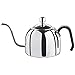 Zell Gooseneck Drip Kettle for Pour Over Coffee and Tea, Fully Stainless Steel Interior, Stovetop Safe, 40-Ounce