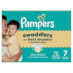 Pampers Baby Diapers - Swaddlers - Size 7, 70