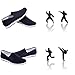 Unisex Martial Art Kung Fu Chinese Traditional Cloth Tai Chi Old Beijing Shoes Black