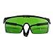 iRainy Laser Eye Protection Safety Goggle Glasses for Red Lasers with Free Hard Case (Green)