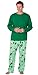 PajamaGram Let It Snow, Man! Matching Family PJs, Women Large (12-14), Green