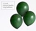 TOKYO SATURDAY 12 Inch Dark Black Green Latex Balloons - 50 Pack Jungle Theme Decoration Thick Helium Quality - For Wedding, Bridal, Baby Shower, Birthday Party, Arch Garland for men women