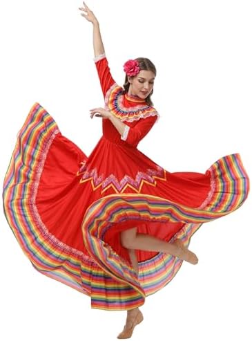 cinco de mayo women's dress Amazon.com: Faltern Cinco De Mayo Dress - Women's Mexican Fiesta Costume