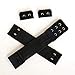 ZigZag Hair 5pcs Adjustable Elastic Band with Hooks for Wigs/Lace Closure/Lace Frontal Sewing Band Black 1.2inch width 9.5inch length (5pcs)
