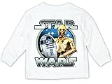 Star Wars Toddler Boys T-Shirt R2D2 C3PO Chewbacca Darth Vader Print Long Sleeve