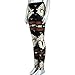 Perman Womens' Printed Stretchy Pants Skinny Leggings Pants (L, Black)