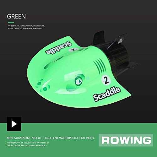Insaneness Xmas Gift Toys Submarine Mini Electric Radio Remote Control Submersible Boats Christmas Toys (Green)