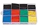 Ginsco 530 Pcs 2:1 Heat Shrink Tubing Tube Sleeving Wrap Cable Wire 5 Color 8 Size Storage Case