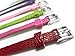 All In One 10pcs Mixed Color Faux Leather Wrist Watch Belt Bracelet for 8mm Slide Charm