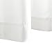 Lazzzy White Faux Silk Curtains for Bedroom Dupioni Light Filtering Window Curtain for Living Room Satin Drapes Privacy Window Treatments Grommet Top 84 inch Long 2 Panels