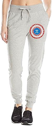 TeeStars - Pi Day Superhero - Captain Pi Gift For Math Geeks Womans Athletic Training Sweat Track Active Yoga Lounge Workout Fleece Warm Sweatpants With Pockets Ash M