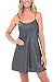 Alexander Del Rossa Del Rossa Womens Satin Nightgown, Long Camisole Chemise