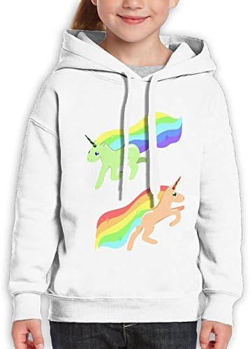 Yunandaj Rainbow Unicorns Teenagers Hoodie XL