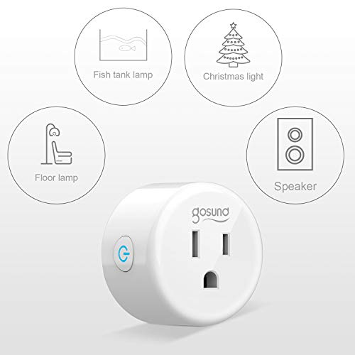 Wifi Smart Plug Gosund Mini Outlet Work with Alexa, Google Home, IFTTT, 2.4G Wifi Only, No Hub Required, ETL and FCC Listed (4 Pack) [Upgraded Version] - Thumbnail 6
