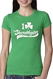 Womens I Clover Shenanigans T-Shirt Funny St Patricks Day Shirt For Women